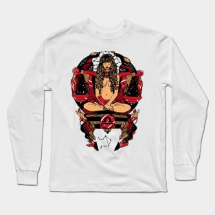 Red and Cream Libra Beauty Long Sleeve T-Shirt